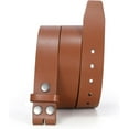 thumbnail image 5 of Mens Western Leather Belt Strap Without Buckle 1.5" Vintage Replacement Cowboy Leather Belt Strap with Snap on Buckle, 5 of 7