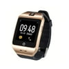 Bluetooth Smart Watch Phone Support Camera Pedometer Anti-Lost Handfree Call For Andriod iphone Samsung HTC LG (Gold)