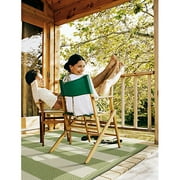 Bazaar Indoor/Outdoor Braided Rug, Light Green