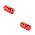 thumbnail image 4 of Scienceny Soporte de montaje de escape para silenciador de coche, soporte de goma Universal rojo, 4 agujeros, 11mm, piezas de reparación de ajuste de Rojo 2piezas Scienceny CBP366455, 4 of 6