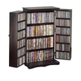 thumbnail image 2 of Leslie Dame CD-612LW Mission style library door multimedia cabinet- Walnut, 2 of 2