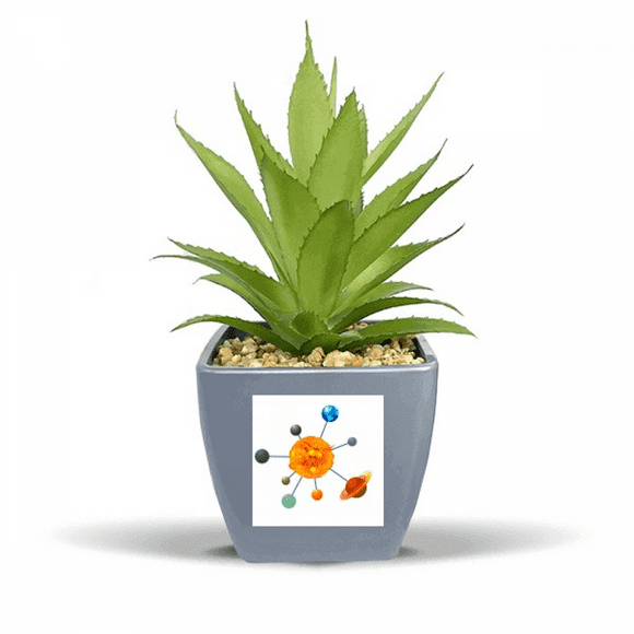 Toys Connect Globe Planet Fake Pineapple Flower Pot Vase Mini Decor