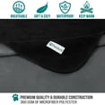 thumbnail image 3 of PetAmi Waterproof Dog Blanket For Medium Large Dog, Pet Puppy Blanket Couch Cover Protection, Fleece Cat Washable Throw, Couch Sofa Furniture Protector, Reversible Soft Plush, 40x60 Black/Gray, 3 of 8