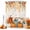 Orange, variant on Small Stall Shower Curtain 36x72 Inch Narrow Half Size Wooden Barn Bath Curtains Bathroom Decor, Country Rooster Wildflowers Rustic Waterproof Fabric Shower Curtain Set with Hooks 36 Inch
