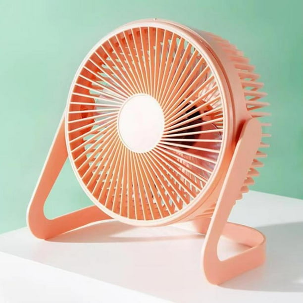 Mini ventidor de portátil, recargable, rotación de 360 degree, ventidores de escritorio portátiles para asiento , dormitorio, Rosa Macarena Abanico portátil