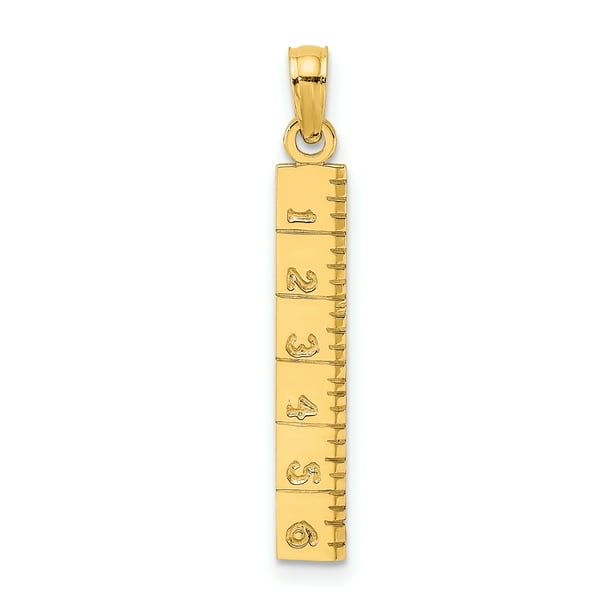 charms collection 14k six inch ruler charm d4066 walmartcom