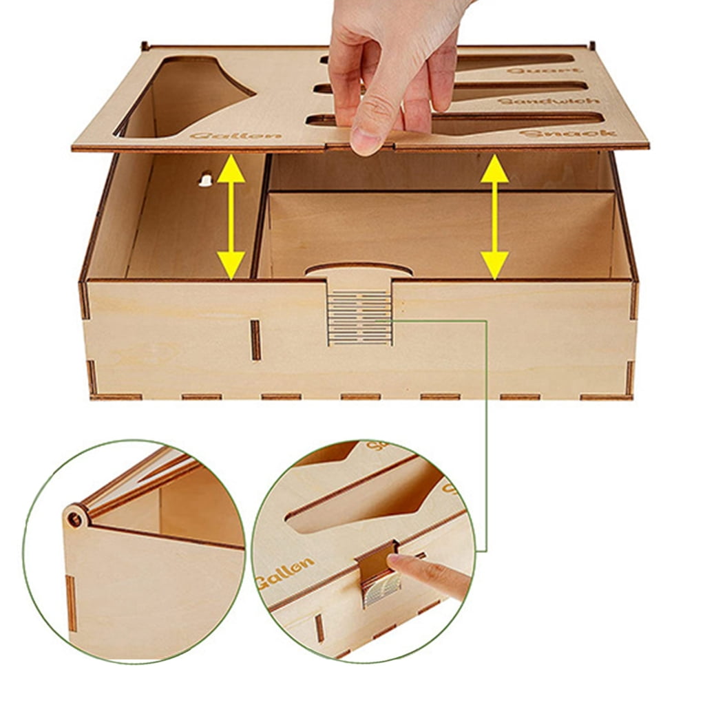SDFGTstore Food Storage Bags Organizer Kitchen Drawer Baggie Organizer Holders Dispenser Suitable for Snacks Bags Variety Size