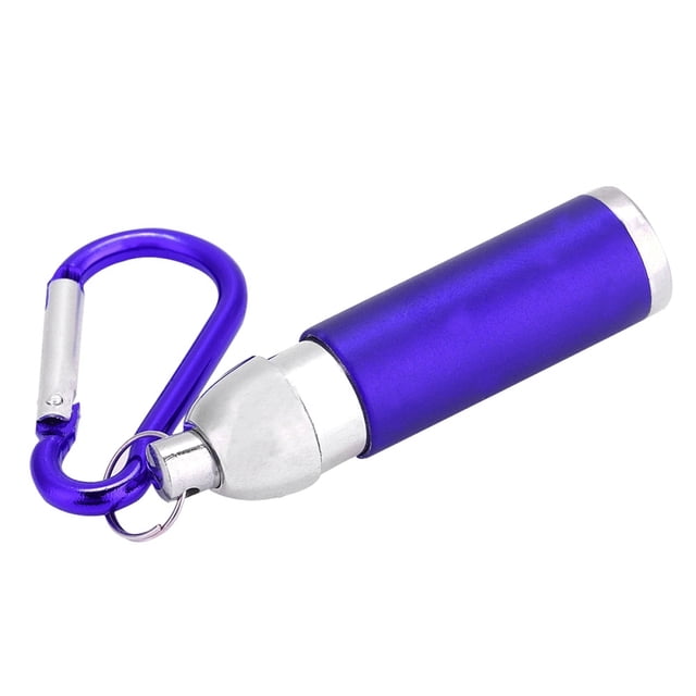 Hukapapa Útil portátil de aleación de aluminio Mini linterna LED Antorcha Llaveros (azul)