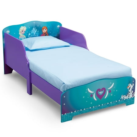 Delta Children Disney Frozen Wood Toddler Bed, (Best Toddler Bed For 18 Month Old)