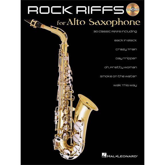Hal Leonard Rock Riffs for Alto Sax Book/CD