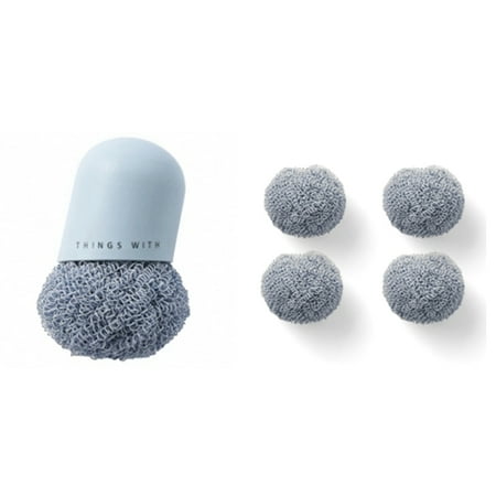 

Household Pot Dishwashing Brushes Kitchen Bathroom Cleaning Brush Removable Cleaning Ball with Handle Cleaning Tool B