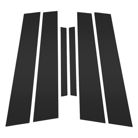 6 Pcs Front Rear Left Right Car Door Pillar Window Trim for Nissan Maxima 2009-2015 Anti Scratch Sticker Pillar Posts Door Outer Exterior Cover Black