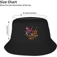 thumbnail image 2 of Bucket Hats Fashion Sun Cap Packable Outdoor Fisherman Hat for Women and Men Happy Halloweenie Witch Dog Bucket Hats, 2 of 8