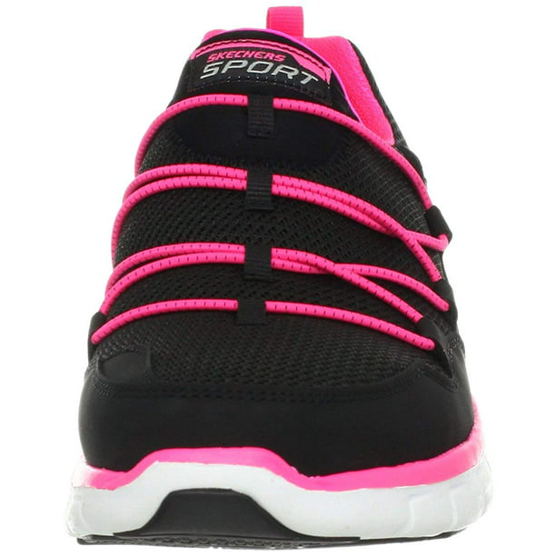 esposa Un pan Regresa Skechers Sport Women's Loving Life Memory Foam Fashion Sneaker,Black/Hot  Pink,8 M US - Walmart.com