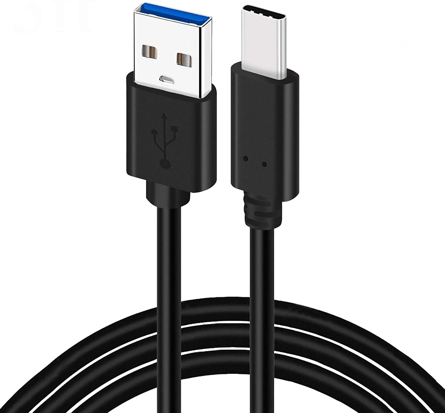 3FT 10mm Extended Long Tip USBC Type C Data Sync Fast Charger Cable