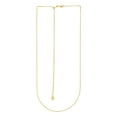 thumbnail image 4 of 14K Yellow Gold 30in 1mm Adjustable Wheat Chain with Lobster Clasp, 4 of 4