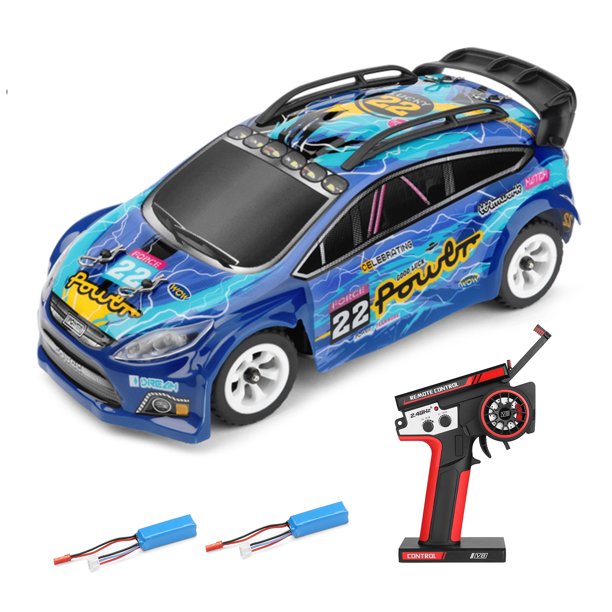 2.4G Vehículo todo terreno Distancia de control de juguete 100m 4WD Los mejores regalos (2 baterías)