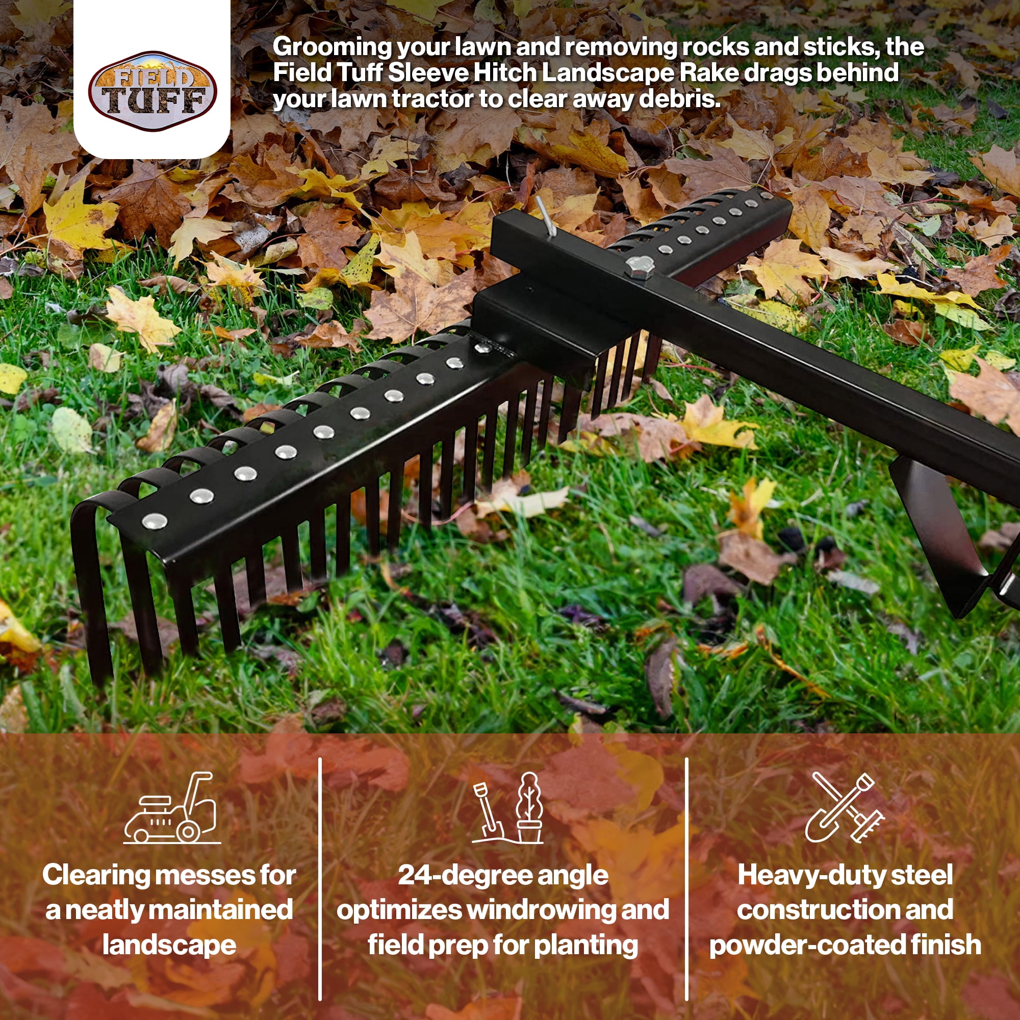 York rake for garden tractor deals