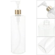 Supvox 1Pc Transparent Plastic Bottle for Bathroom Storage Shampoo Lotion Container with Easy Dispensing