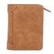 thumbnail image 1 of Monedero vintage con cremallera, diseño de tres pliegues, ranura para varias tarjetas, cartera corta para hombre, bolso para regalo, uso diario, marrón, 1 of 15