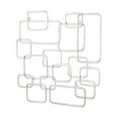 thumbnail image 3 of Elara Silver Curved Square Abstract Wall Decor, 3 of 4