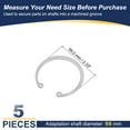 thumbnail image 2 of Uxcell Internal Retaining Rings, E-Clip Snap Rings Stainless Steel Internal Circlip for Automobile mm 55, 2 of 7