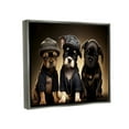 thumbnail image 3 of Stupell Industries Bulldog Puppies Urban Outfits Animals & Insects Painting Gray Floater Framed Art Print Wall Art, 3 of 6