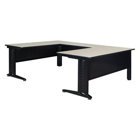 UPC: 0843532054642 | Regency 72 in. Fusion U-Desk Shell with 42 in. Bridge Maple