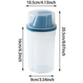 thumbnail image 3 of Airtight Food Storage Container with Measuring Cup and Funnel Lid, Dry Food Dispenser for Kitchen Pantry, Pet Food, Rice, Grains, and Cereal Organization, 3 of 4