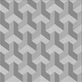 thumbnail image 1 of Ahgly Company Machine Washable Indoor Square Transitional Platinum Silver Gray Area Rugs, 5' Square, 1 of 7