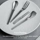 thumbnail image 4 of Wosthever Tenedor de postre, vajilla con diseño de piedra de fruta, herramienta de agitación, palillos de de estilo japonés, Mostrada Plata, 4 of 6