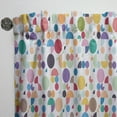 thumbnail image 3 of Designart 'Abstract Retro Circular I' Mid-Century Modern Curtain Panel, 3 of 5
