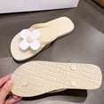 thumbnail image 6 of Sokhug Womens Flower Decor Flip Flops Lightweight Non Slip Thong Sandals Cute Floral Beach Slippers for Summer Vacation Pool, 6 of 9