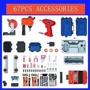 FPCYCG Kids Work Bench with Tools and Electric Drill, 2-in-1 Kids Toddlers Tool Set,Pretend Play Workbench Construction Toys Gifts for Boys Girls