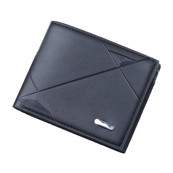 Mepaouo Mens Small Leather Wallet RFID Blocking Bifold Minimalist Western Purse with Credit Cards