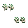 thumbnail image 4 of MLINS 4 pcs  Leaf Brooches Alloy Beads Creative Small Decorative Brooch for Woman (Green), 4 of 8