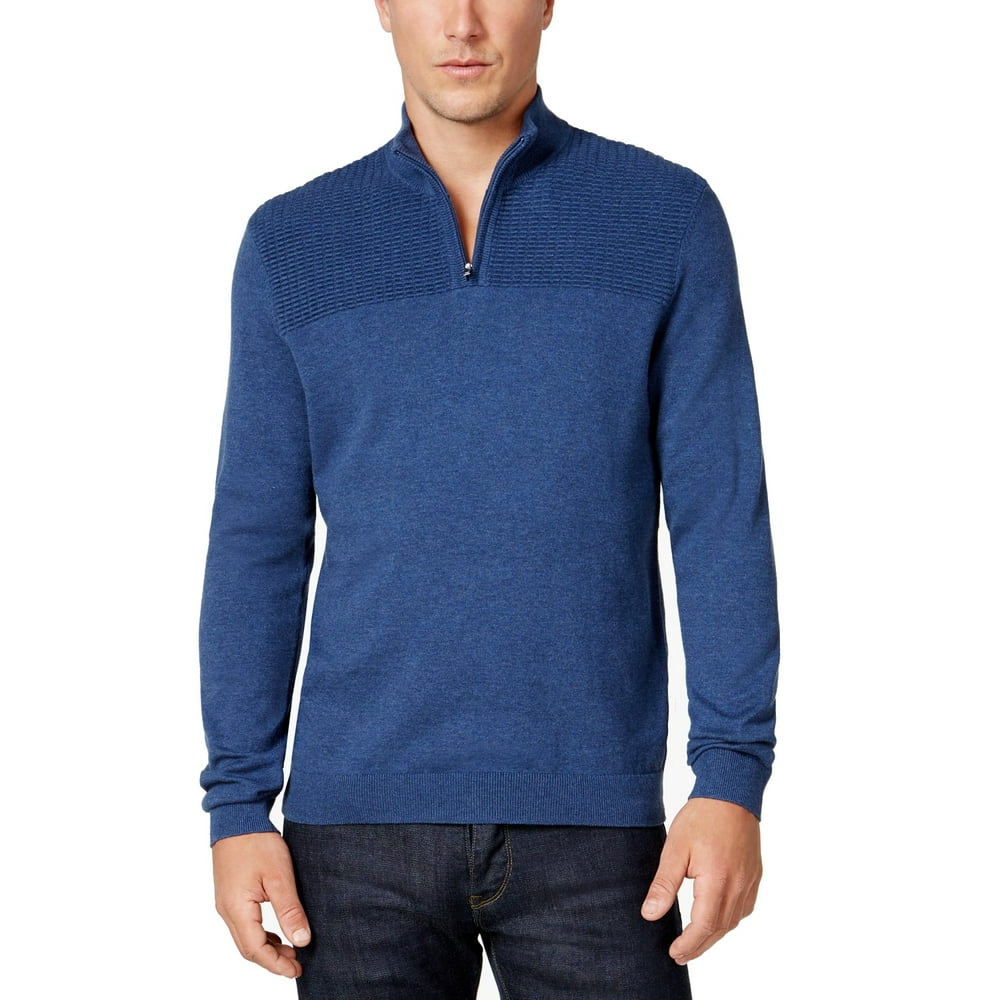 Alfani - Alfani Mens Textured Pullover Knit Sweater - Walmart.com ...