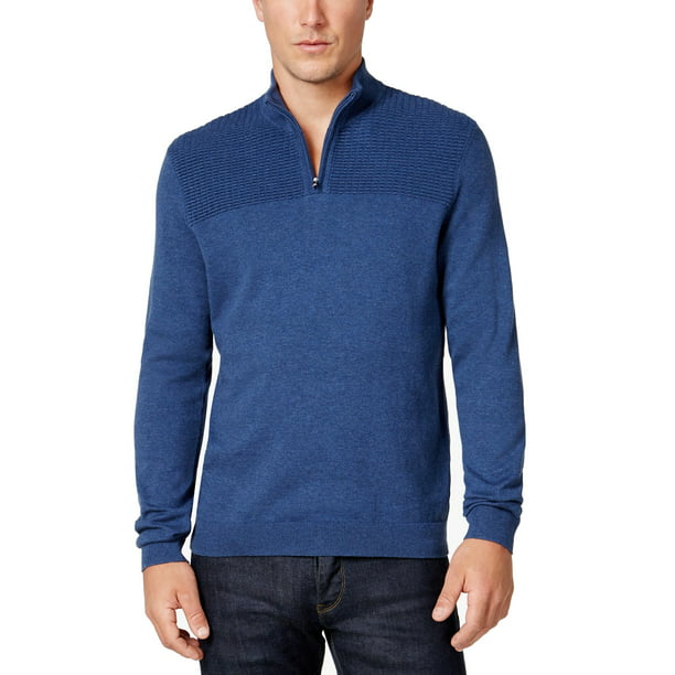 Alfani - Alfani Mens Textured Pullover Knit Sweater - Walmart.com