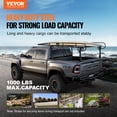 thumbnail image 2 of VEVOR Truck Rack Pick up Ladder Rack 1000lbs Capacity 43.3"-63" Width for Lumber, 2 of 9