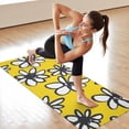thumbnail image 6 of Yellow Daisy Flower Pattern Hot Yoga Mat Towel Non Slip for Hot Yoga - Quick-Drying Yoga Mat Cover with 4 Corner Pockets with Travel Bag - Hot Yoga Towel Non Slip 74"x26", 6 of 6