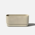 thumbnail image 1 of Veradek Demi Series 30" Long Plastic-Stone Planter - Sand, 1 of 10