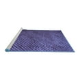 thumbnail image 2 of Ahgly Company Machine Washable Indoor Rectangle Abstract Blue Contemporary Area Rugs, 5' x 7', 2 of 4