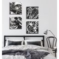 thumbnail image 6 of Black and White Motorcycle Wall Art Vintage Vehicle Pictures Wall Decor Close Up of Motorcycle Canvas Prints Modern Home Office Artwork Decorations for Mens Bedroom Boys Room Paintings, 6 of 6