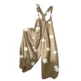 thumbnail image 1 of Gibobby pantalones siameses Mono largo informal con estampado Floral y cuello redondo para mujer(Caqui， XXL), 1 of 5