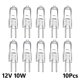 thumbnail image 1 of Lámparas halógenas G4 de 10 piezas, Base G4, 5W, 10W, 20W, 35W, 50W, CC de 12V, bombilla halógena de tungsteno de bajo consumo, tipo JC, 1 of 4