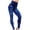 Blue, variant on Women's Yoga Pants Slim High Elastic Waist Capri Squat Proof High Waisted Yoga Pants 4 Way Stretch Panel Denim Leggings Workout Yoga Leggings Green M, US Size 6
