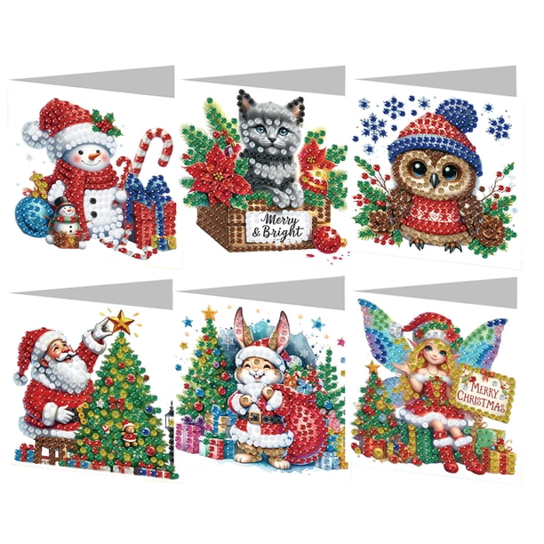 Cuadros Decorativos 8 Uds. Tarjetas De Felicitación Con Pintura De Diamantes DIY, Postales De Mosaico De Agradecimiento Hkdz17 Sywqhk Nuevos Originales