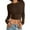 C-Coffee302, variant on Women Cropped Top Pullover Layering Clothes Fitness Crewneck Solid Color Long Sleeve Baselayer Crop T-Shirt Cozy Jumper Tops