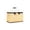 Yellow, variant on Foldable Picnic Basket with Insulated Liner, Yellow Gingham Oxford Cooler Bag with Metal Handles for Outdoor Camping Beach BBQ