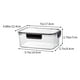 thumbnail image 3 of Dispensador de queso para refrigerador, organizador de frutas con tapa abatible, contenedor de almacenamiento de especias para jengibre, ajo y otros alimentos.,Wsvlmg, 3 of 7